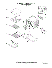 07 - Internal Oven Parts parts for Kitchenaid Range KDRS463VSS00 from AppliancePartsPros.com