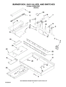 02 - Burner Box, Gas Valves, And Switches parts for Kitchenaid Range KDRS462VSS00 from AppliancePartsPros.com