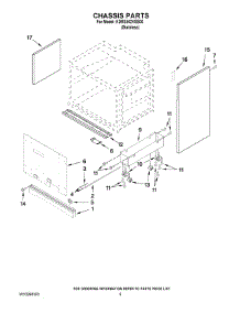 03 - Chassis Parts parts for Kitchenaid Range KDRS462VSS00 from AppliancePartsPros.com