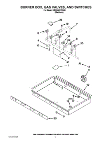 02 - Burner Box, Gas Valves, And Switches parts for Kitchenaid Range KDRS467VSS00 from AppliancePartsPros.com