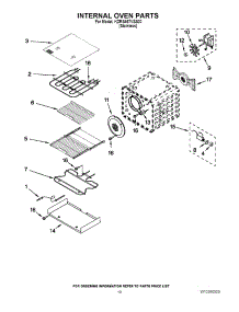 07 - Internal Oven Parts parts for Kitchenaid Range KDRS467VSS00 from AppliancePartsPros.com