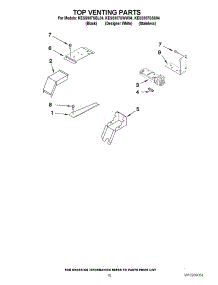 07 - Top Venting Parts parts for Kitchenaid Range KESS907SWW04 from AppliancePartsPros.com