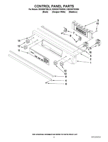 05 - Control Panel Parts parts for Kitchenaid Range KESS907SBL04 from AppliancePartsPros.com