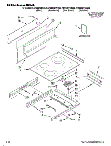Cooktop parts for Kitchenaid Range KERS807SSS02 from AppliancePartsPros.com