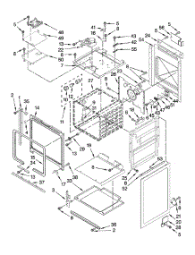Oven parts for Kitchenaid Range KERS807SSS02 from AppliancePartsPros.com