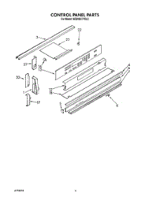 03 - Control Panel parts for Kitchenaid Range KEDH207YWH0 from AppliancePartsPros.com