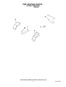 05 - Top Venting Parts parts for Whirlpool Range YKDSS907SS03 from AppliancePartsPros.com