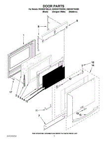 03 - Door Parts parts for Kitchenaid Range KESS907SSS04 from AppliancePartsPros.com