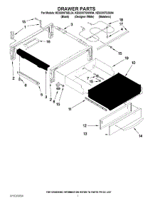 04 - Drawer Parts parts for Kitchenaid Range KESS907SSS04 from AppliancePartsPros.com