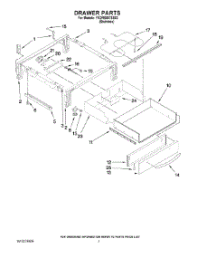 04 - Drawer Parts parts for Whirlpool Range YKDRS807SS03 from AppliancePartsPros.com