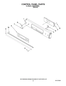09 - Control Panel Parts parts for Kitchenaid Range KDSS907SSS04 from AppliancePartsPros.com