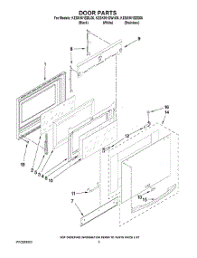 03 - Door Parts parts for Kitchenaid Range KESK901SBL06 from AppliancePartsPros.com