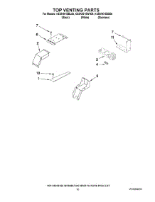07 - Top Venting Parts parts for Kitchenaid Range KESK901SBL06 from AppliancePartsPros.com
