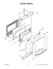 06 - Door Parts parts for Kitchenaid Range KESS908SPS04 from AppliancePartsPros.com