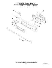 09 - Control Panel Parts parts for Kitchenaid Range KGRS807SSS02 from AppliancePartsPros.com