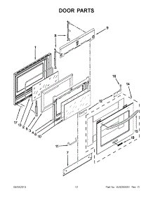 06 - Door Parts parts for Kitchenaid Range KGSS907SBL02 from AppliancePartsPros.com