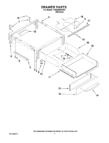 04 - Drawer Parts parts for Whirlpool Range YKESS908SS03 from AppliancePartsPros.com