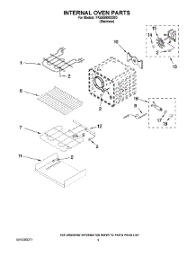 06 - Internal Oven Parts parts for Whirlpool Range YKESS908SS03 from AppliancePartsPros.com
