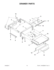 07 - Drawer Parts parts for Kitchenaid Range KESS908SPB04 from AppliancePartsPros.com