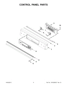 02 - Control Panel Parts parts for Kitchenaid Range KESS908SPW04 from AppliancePartsPros.com
