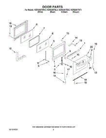 04 - Door Parts parts for Kitchenaid Range KERS205TBT3 from AppliancePartsPros.com