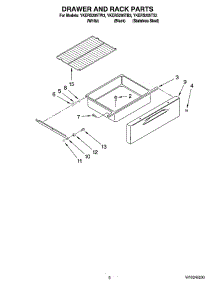 05 - Drawer And Rack Parts parts for Whirlpool Range YKERS205TW3 from AppliancePartsPros.com
