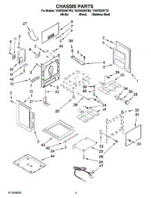 03 - Chassis Parts parts for Whirlpool Range YKERS205TS3 from AppliancePartsPros.com