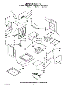 03 - Chassis Parts parts for Whirlpool Range YKERS205TB2 from AppliancePartsPros.com