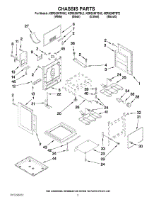 03 - Chassis Parts parts for Kitchenaid Range KERS205TBL2 from AppliancePartsPros.com