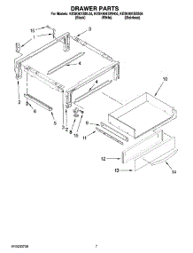 04 - Drawer Parts parts for Kitchenaid Range KESK901SBL04 from AppliancePartsPros.com