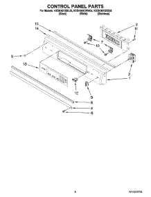 05 - Control Panel Parts parts for Kitchenaid Range KESK901SBL04 from AppliancePartsPros.com