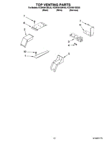 07 - Top Venting Parts, Optional Parts parts for Kitchenaid Range KESK901SWH05 from AppliancePartsPros.com