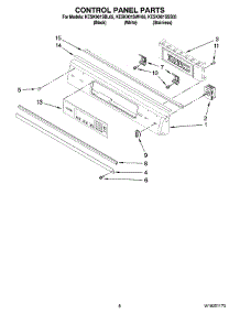 05 - Control Panel Parts parts for Kitchenaid Range KESK901SBL05 from AppliancePartsPros.com