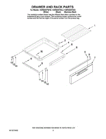 06 - Drawer And Rack Parts parts for Kitchenaid Range KGRS205TBL2 from AppliancePartsPros.com
