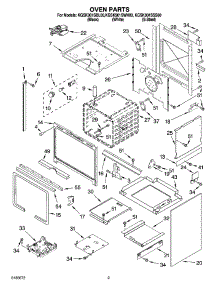 02 - Oven Parts parts for Kitchenaid Range KGSK901SSS00 from AppliancePartsPros.com