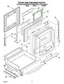 03 - Door And Drawer Parts parts for Kitchenaid Range KGSK901SSS00 from AppliancePartsPros.com