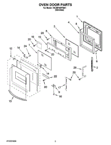 02 - Oven Door Parts parts for Whirlpool Range YKDRP467RS01 from AppliancePartsPros.com