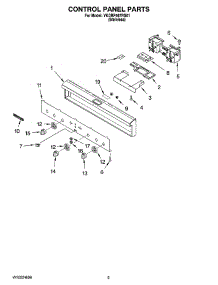 04 - Control Panel Parts parts for Whirlpool Range YKDRP467RS01 from AppliancePartsPros.com