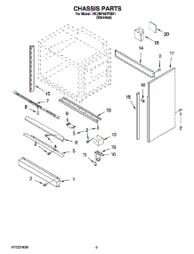 08 - Chassis Parts, Optional Parts parts for Whirlpool Range YKDRP467RS01 from AppliancePartsPros.com
