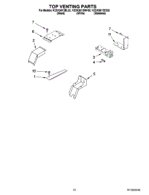 07 - Top Venting Parts, Optional Parts parts for Kitchenaid Range KESK901SWH02 from AppliancePartsPros.com