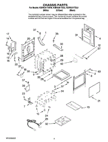 03 - Chassis Parts parts for Kitchenaid Range KGRK201TBL0 from AppliancePartsPros.com