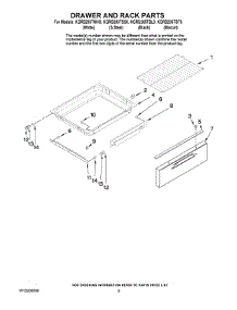 06 - Drawer And Rack Parts parts for Kitchenaid Range KGRS205TBL0 from AppliancePartsPros.com
