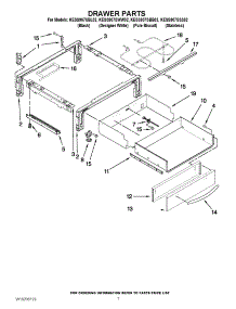 04 - Drawer Parts parts for Kitchenaid Range KESS907SBB02 from AppliancePartsPros.com