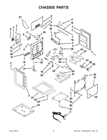 03 - Chassis Parts parts for Whirlpool Range YKERS205TS0 from AppliancePartsPros.com