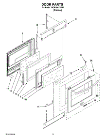 03 - Door Parts parts for Whirlpool Range YKDRS807SS02 from AppliancePartsPros.com