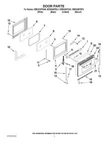 04 - Door Parts parts for Kitchenaid Range KERS205TBT0 from AppliancePartsPros.com