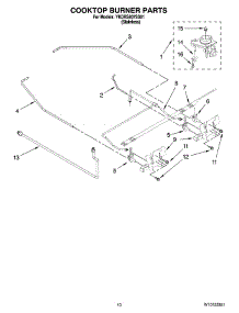 07 - Cooktop Burner Parts parts for Whirlpool Range YKDRS807SS01 from AppliancePartsPros.com