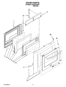 03 - Door Parts parts for Kitchenaid Range KDSS907SSS03 from AppliancePartsPros.com