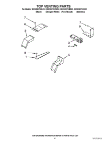 07 - Top Venting Parts parts for Kitchenaid Range KESS907SSS02 from AppliancePartsPros.com