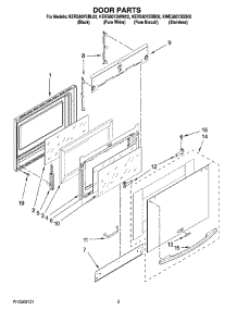 03 - Door Parts parts for Whirlpool Range KWES807SSS02 from AppliancePartsPros.com